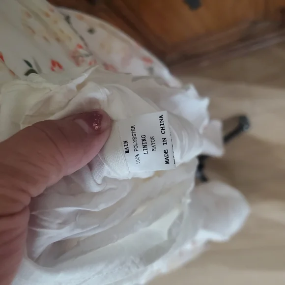 Petal & Pup Cream Strapless Floral Maxi Dress - Picture 11 of 11